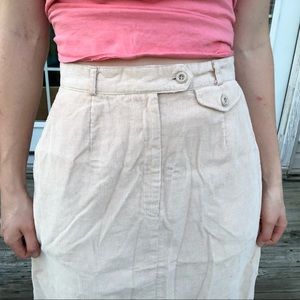 Vintage corduroy pencil business casual skirt